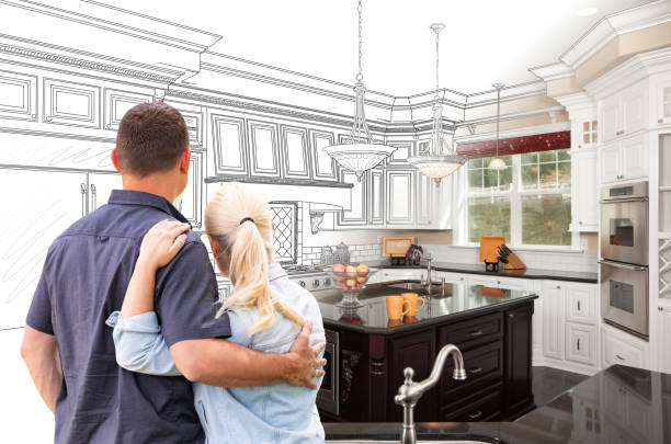 Professional Cabinet Refacing technician working in Potomac, MD